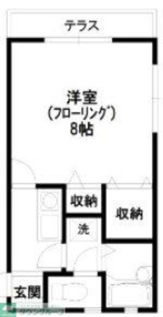 シャンブルクレール2の物件間取画像